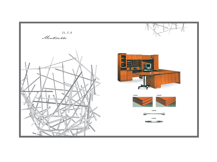 Brochure — print · style studies for Infacto Furniture, image 1 of 3